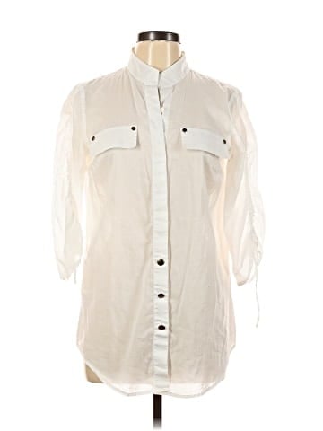 Cremieux 3/4 Sleeve Button-Down Shirt (view 1)