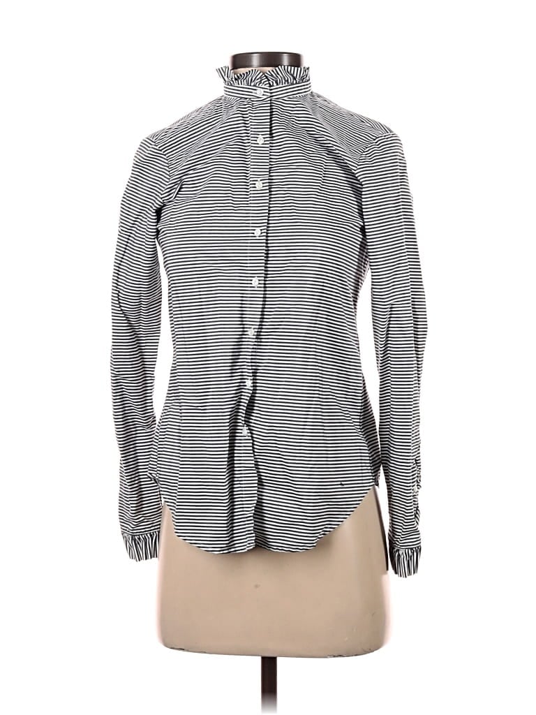 Pre-owned Gap Long Sleeve Button Down Shirt In Gray