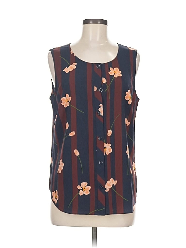 Pre-owned Cabi Sleeveless Blouse In Brown