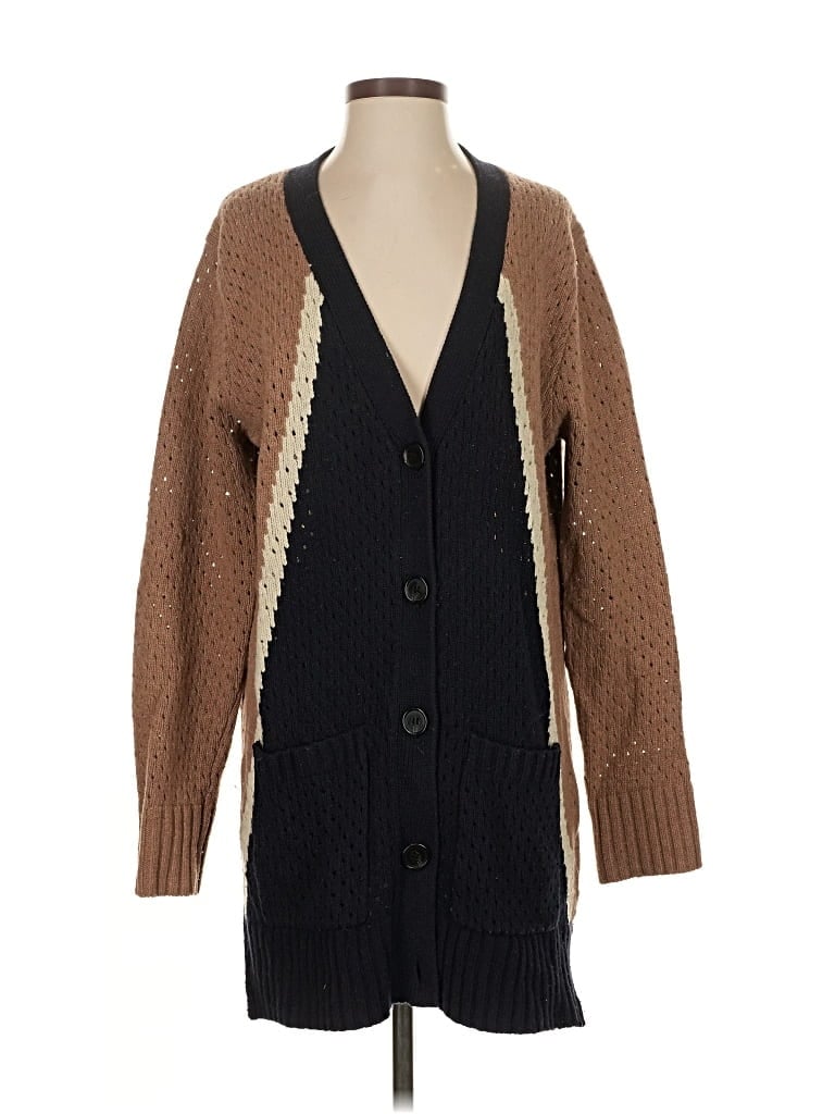 Pre-owned By Malene Birger Wool Cardigan Sweater In Brown