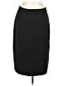 Michele 100% Polyester Solid Black Formal Skirt Size 12 - photo 1