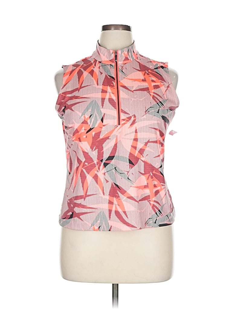 Pre-owned Tail Tank Top Pink Halter Neckline Tops