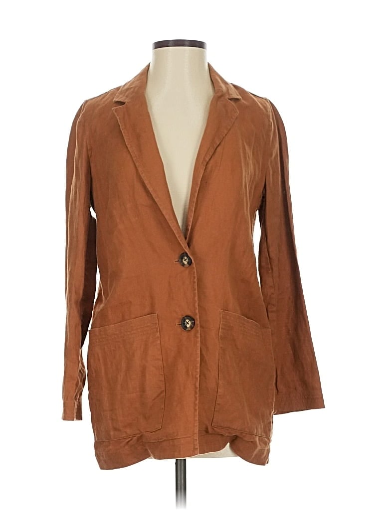 Pre-owned Madewell Blazer Jacket In Brown