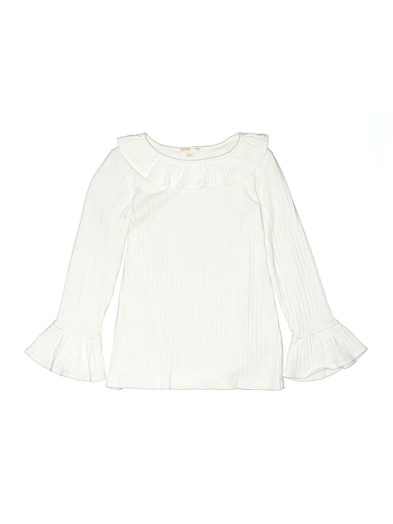 Pre-owned Crewcuts Outlet Kids' Pullover Sweater In White