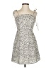 Shein 100% Polyester Animal Print Silver Cocktail Dress Size S - photo 1