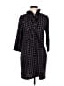 Mud Pie 100% Polyester Houndstooth Black Casual Dress Size M - photo 1