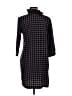 Mud Pie 100% Polyester Houndstooth Black Casual Dress Size M - photo 2