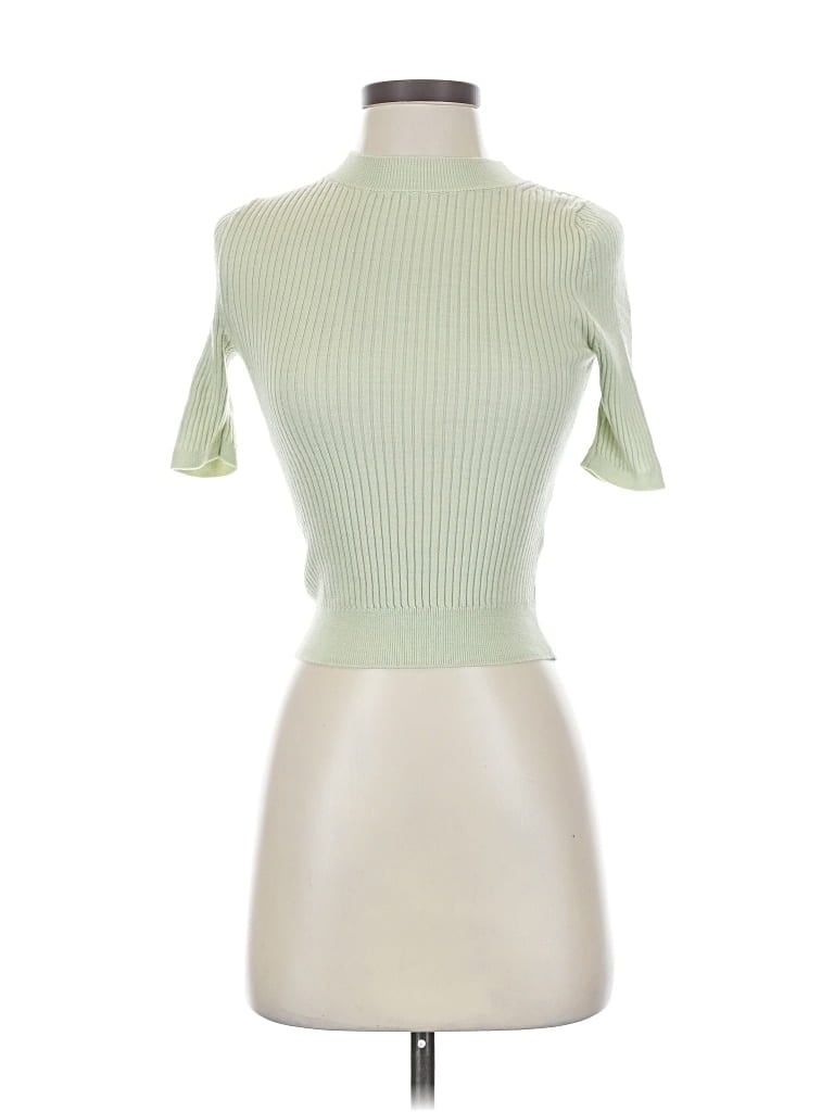 Pre-owned Uniqlo Wool Cardigan Sweater In Green