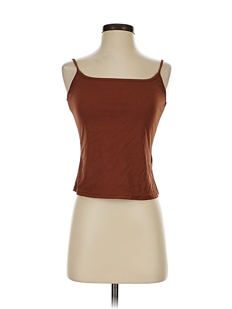 Pre-owned Unbranded Tank Top Brown Strapless Neckline Tops