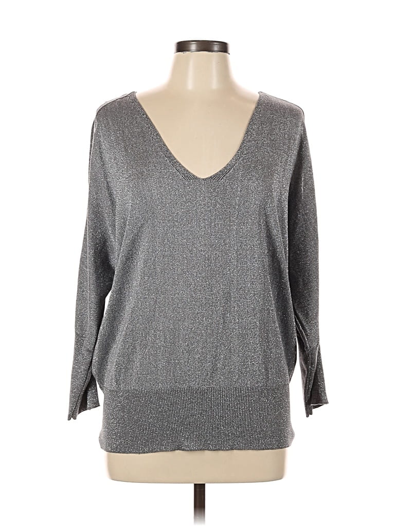 Pre-owned Joseph A Pullover Sweater In Gray