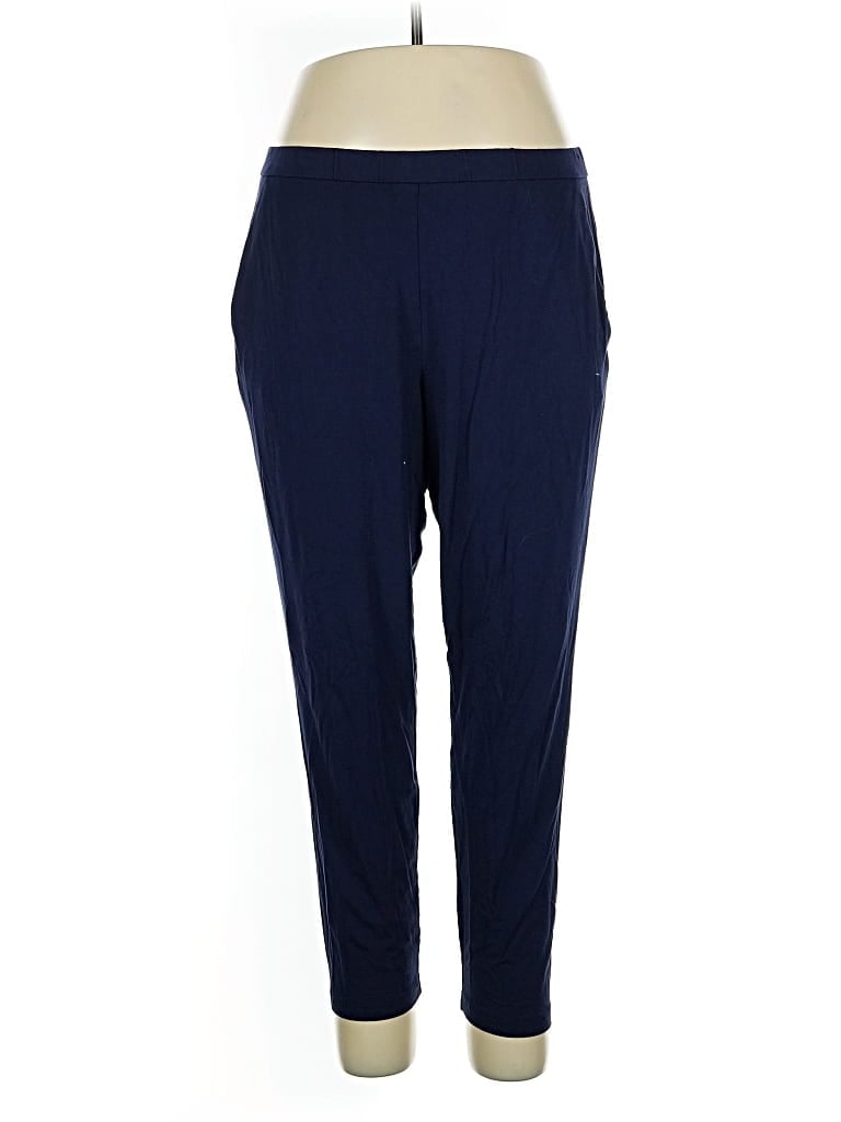 Pre-owned Eileen Fisher Casual Pants In Blue