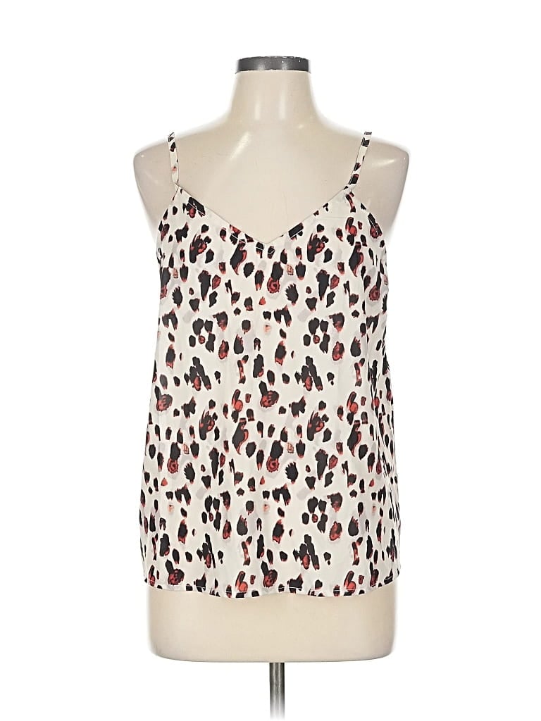 Pre-owned Hayden Tank Top Ivory Halter Neckline Tops In White