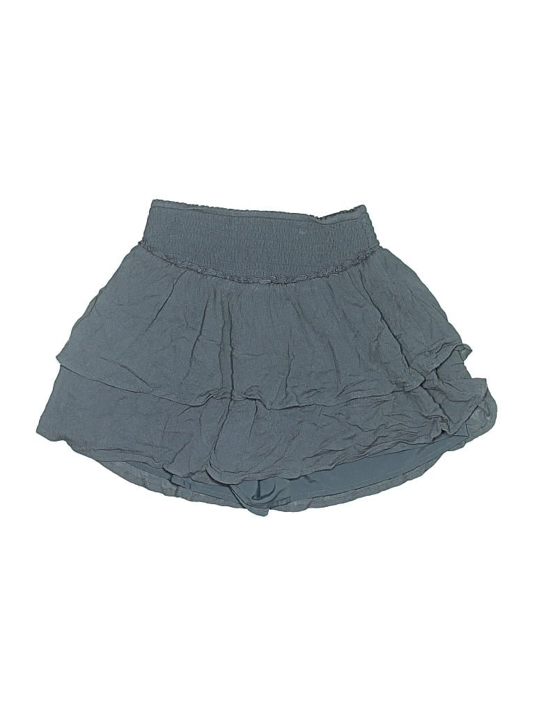 Pre-owned Hollister Casual Skirt In Gray