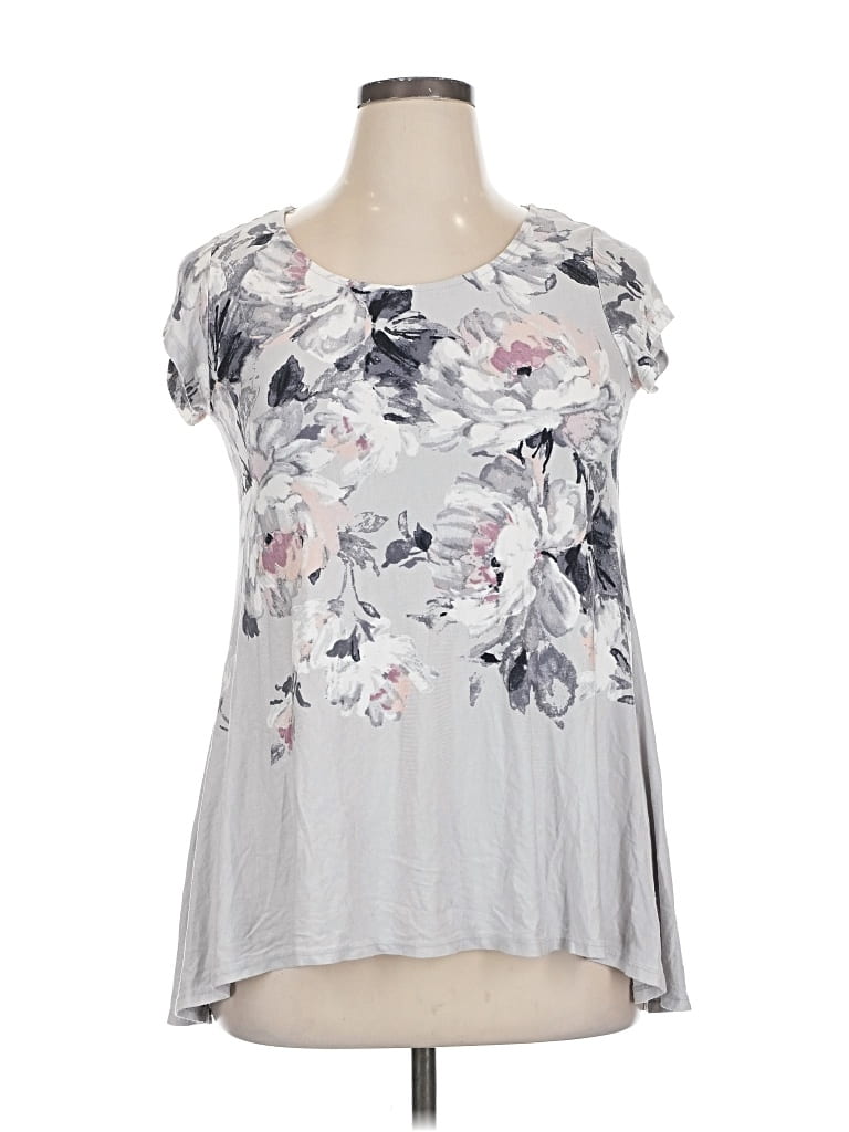 Pre-owned Phase Eight Short Sleeve T-shirt In Gray