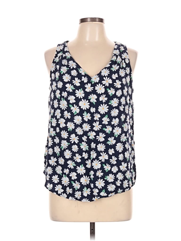 Pre-owned Old Navy Sleeveless Blouse In Blue