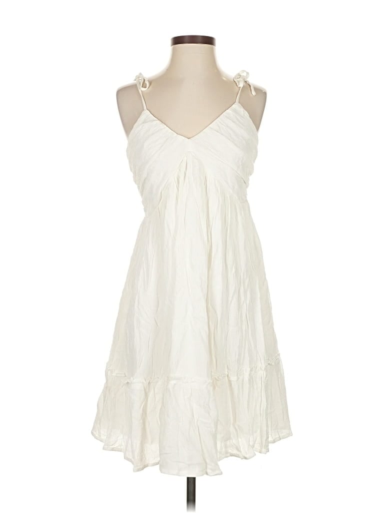 Pre-owned Unbranded Casual Dress In White
