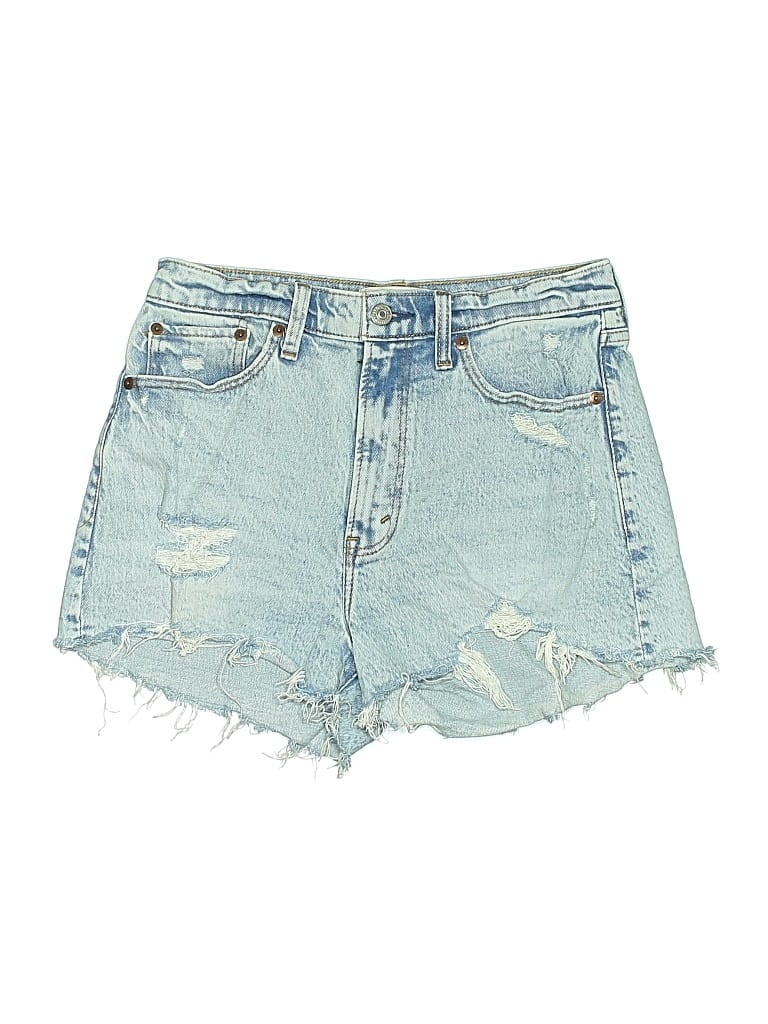 Pre-owned Abercrombie & Fitch Denim Shorts In Blue