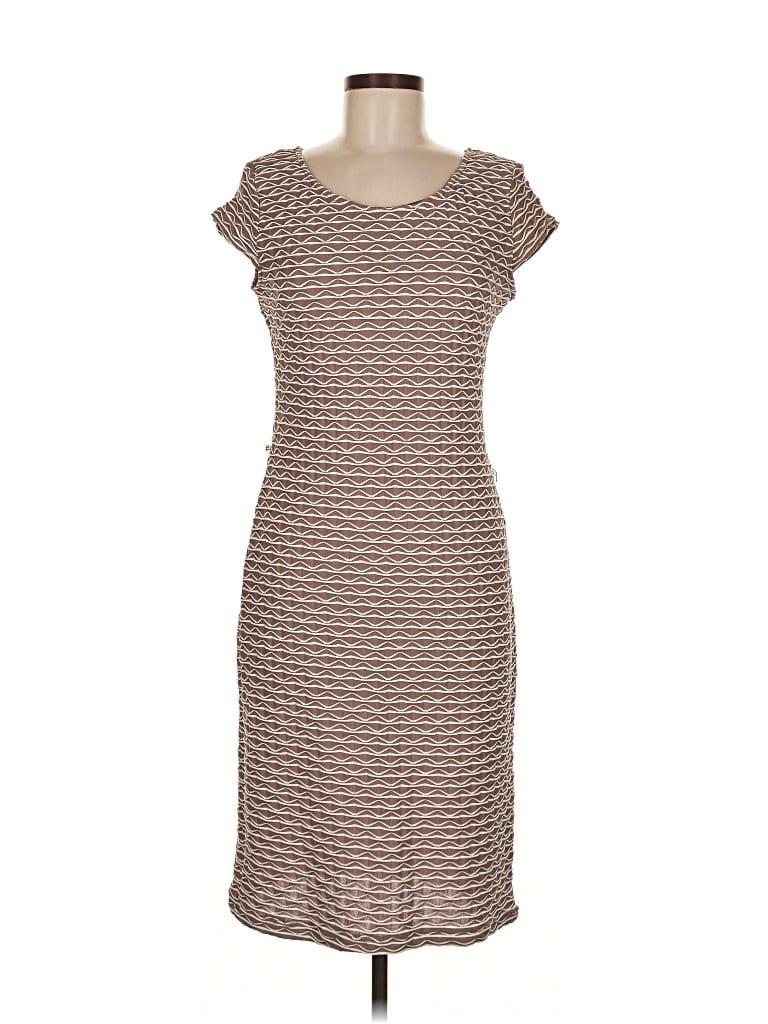 Pre-owned Sharagano Casual Dress In Brown