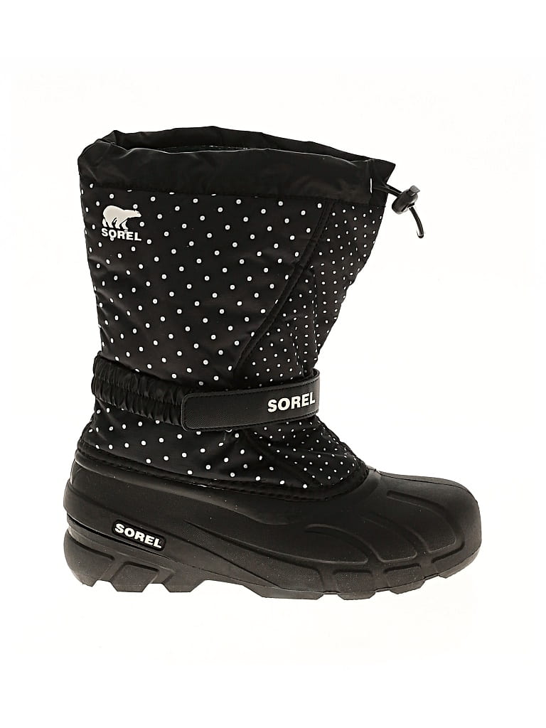 Pre-owned Sorel Rain Boots In Black