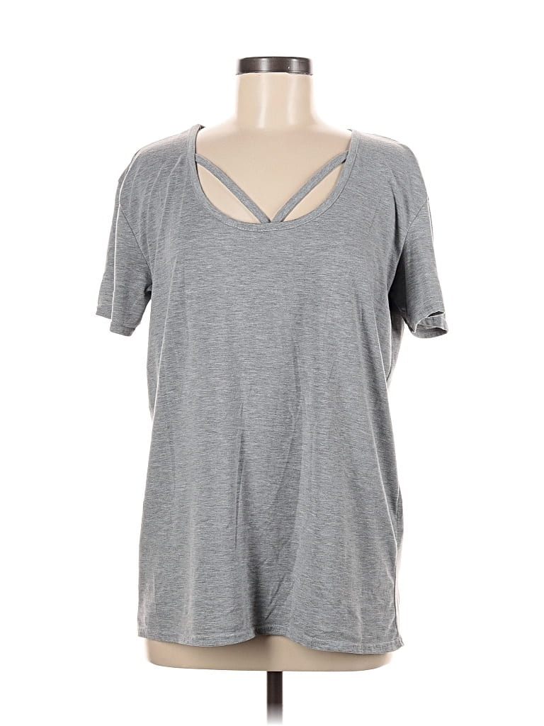 Pre-owned Nasty Gal Inc. Short Sleeve T-shirt In Gray