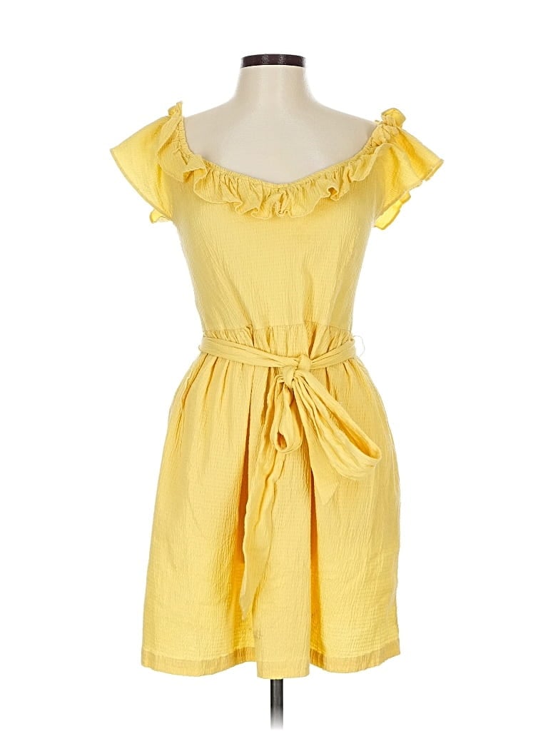 Pre-owned Mi Ami Casual Dress In Yellow