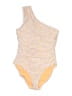 J.Crew Paisley Yellow One Piece Swimsuit Size 6 - photo 1