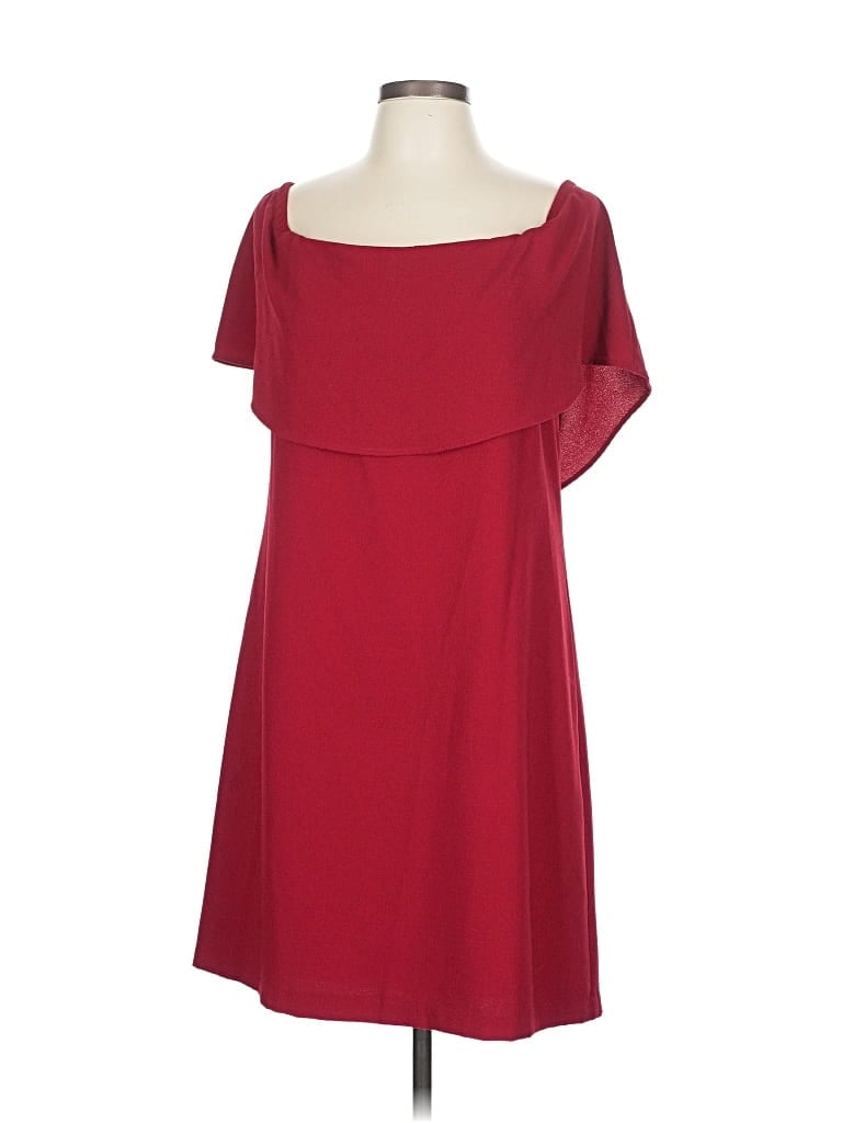Pre-owned Charles Henry Casual Dress In Burgundy