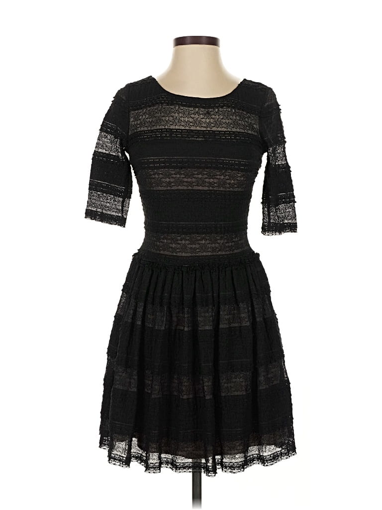 Pre-owned Bcbgmaxazria Cocktail Dress In Black