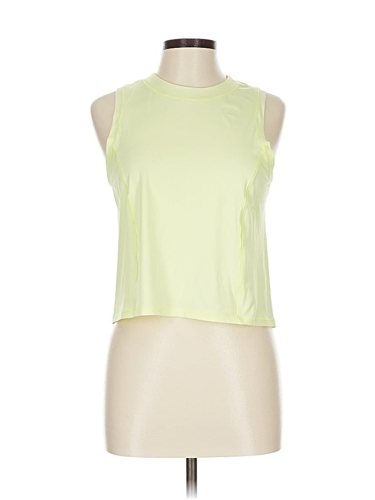 Pre-owned Lululemon Athletica Sleeveless T-shirt In Yellow