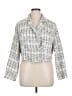 Shein Curve 100% Polyester Tweed White Jacket Size 16 Plus (2) - photo 1