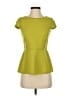 Halston Heritage Green Short Sleeve Top Size 2 - photo 1