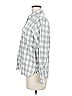 Gap 100% Cotton Checkered-gingham Gray Long Sleeve Button-Down Shirt Size M - photo 5