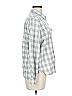 Gap 100% Cotton Checkered-gingham Gray Long Sleeve Button-Down Shirt Size M - photo 4
