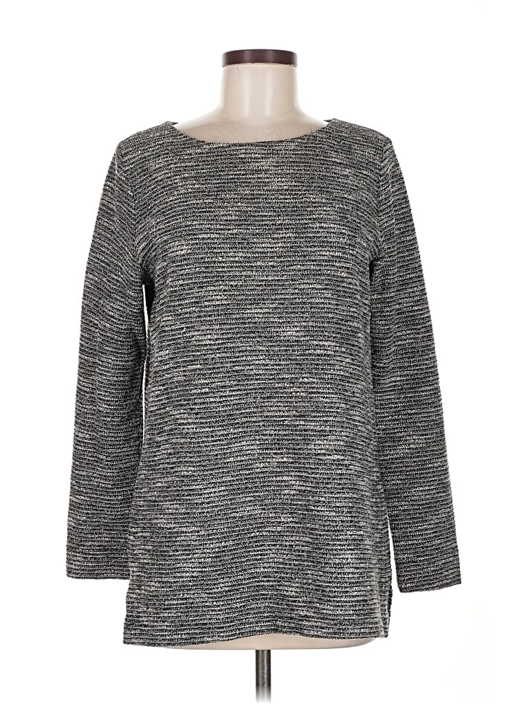 Pre-owned Ann Taylor Loft Pullover Sweater In Gray