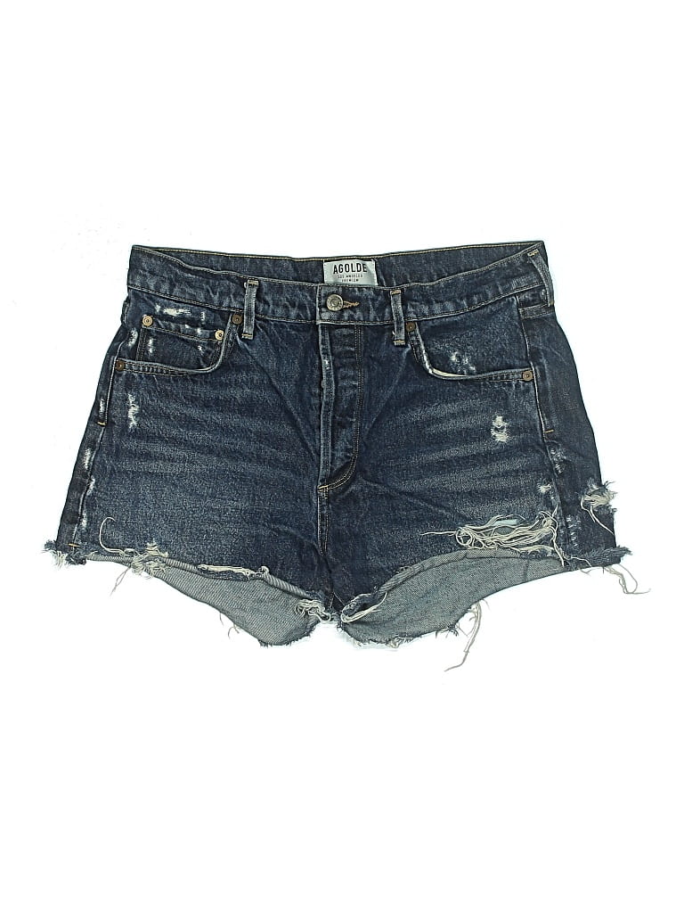 Pre-owned Agolde Denim Shorts In Blue