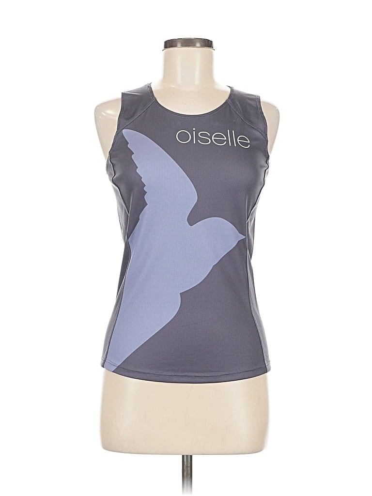 Pre-owned Oiselle Sleeveless T-shirt In Gray