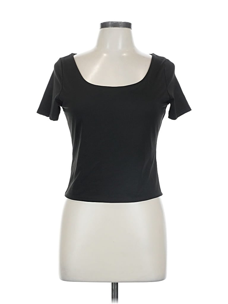 Pre-owned Unbranded Short Sleeve T-shirt In Black