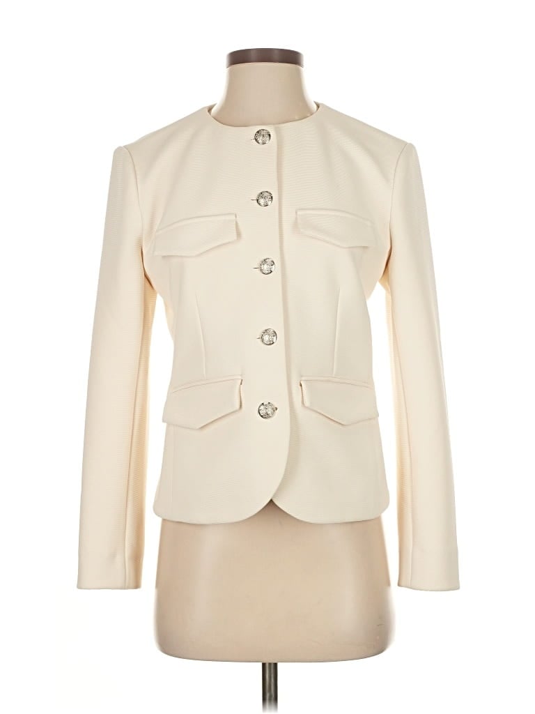 Pre-owned Veronica Beard Blazer Jacket In White