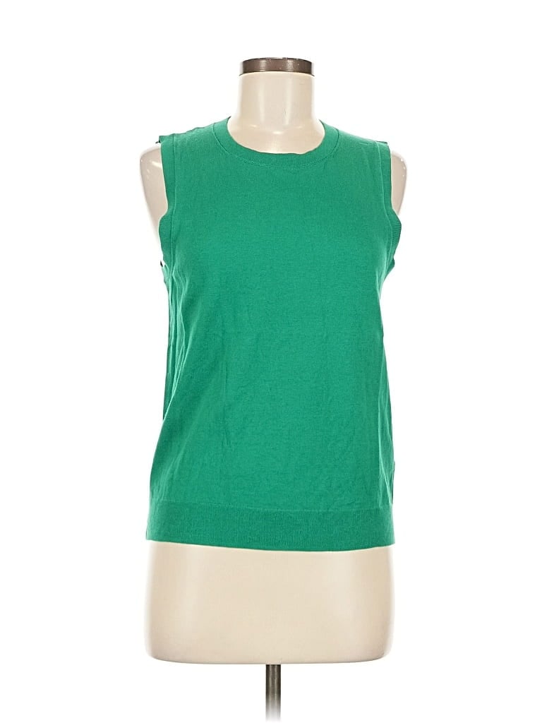 Pre-owned J.crew Factory Store Pullover Sweater In Green