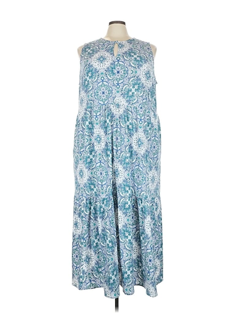 Pre-owned Lane Bryant Casual Dress In Blue