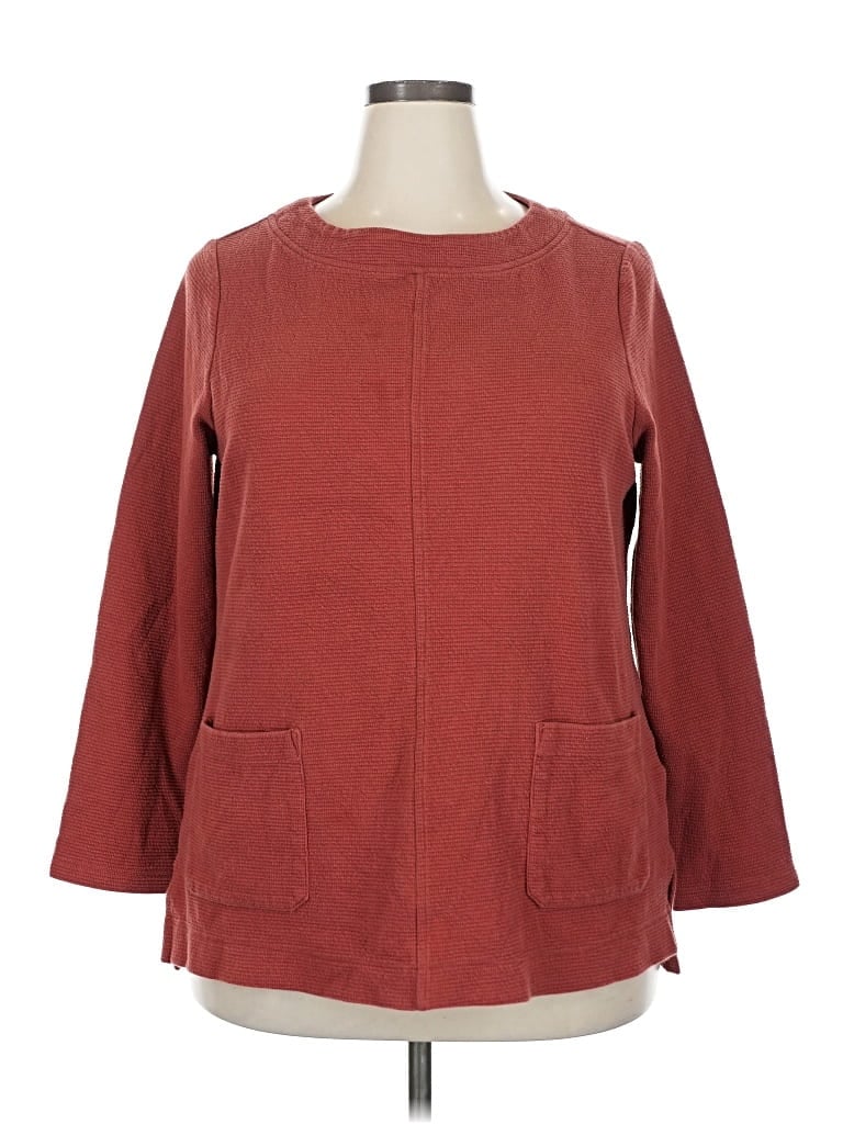 Pre-owned Croft & Barrow Sweatshirt In Red