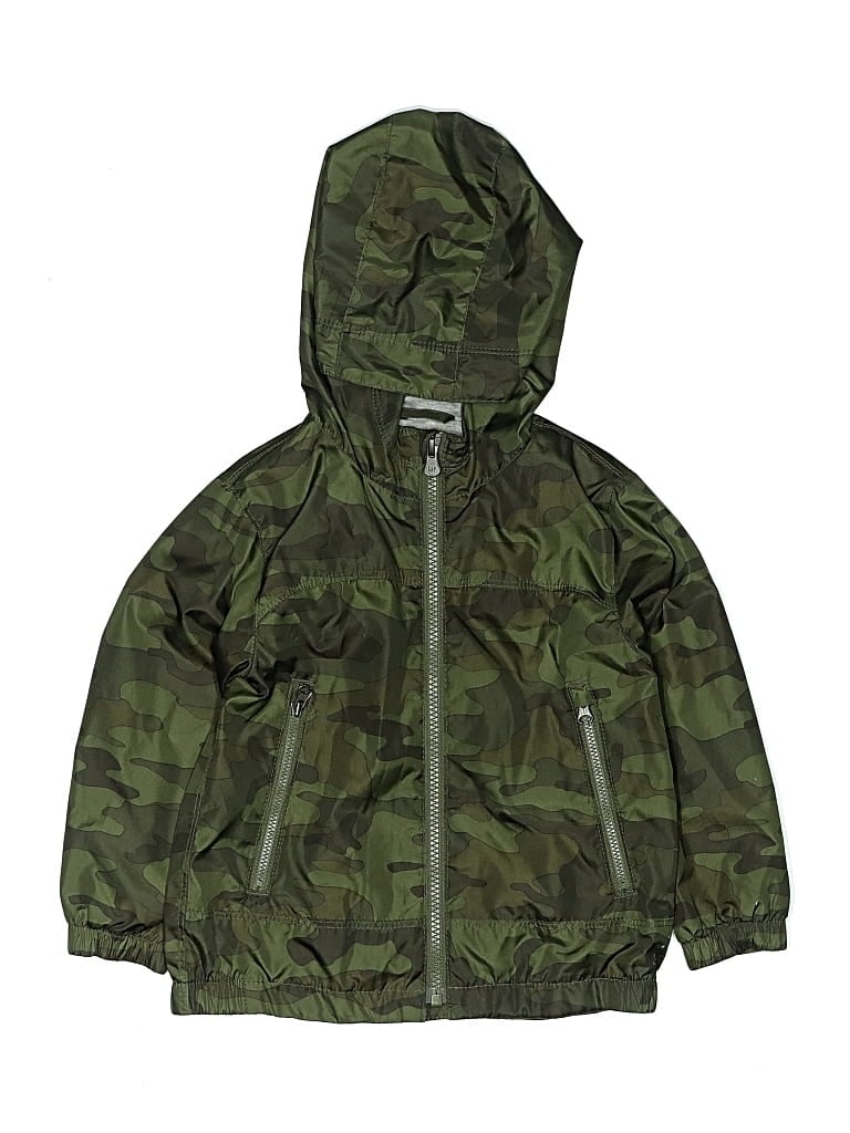 Pre-owned Baby Gap Kids' Windbreaker Jacket In Green