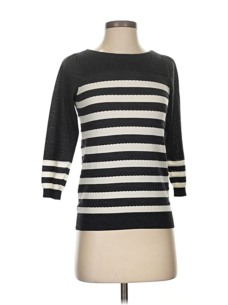 Pre-owned Ann Taylor Loft Pullover Sweater In Black