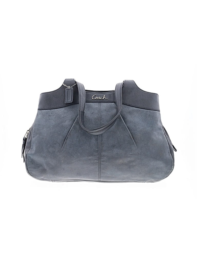 Pre-owned Coach Factory Leather Shoulder Bag In Blue