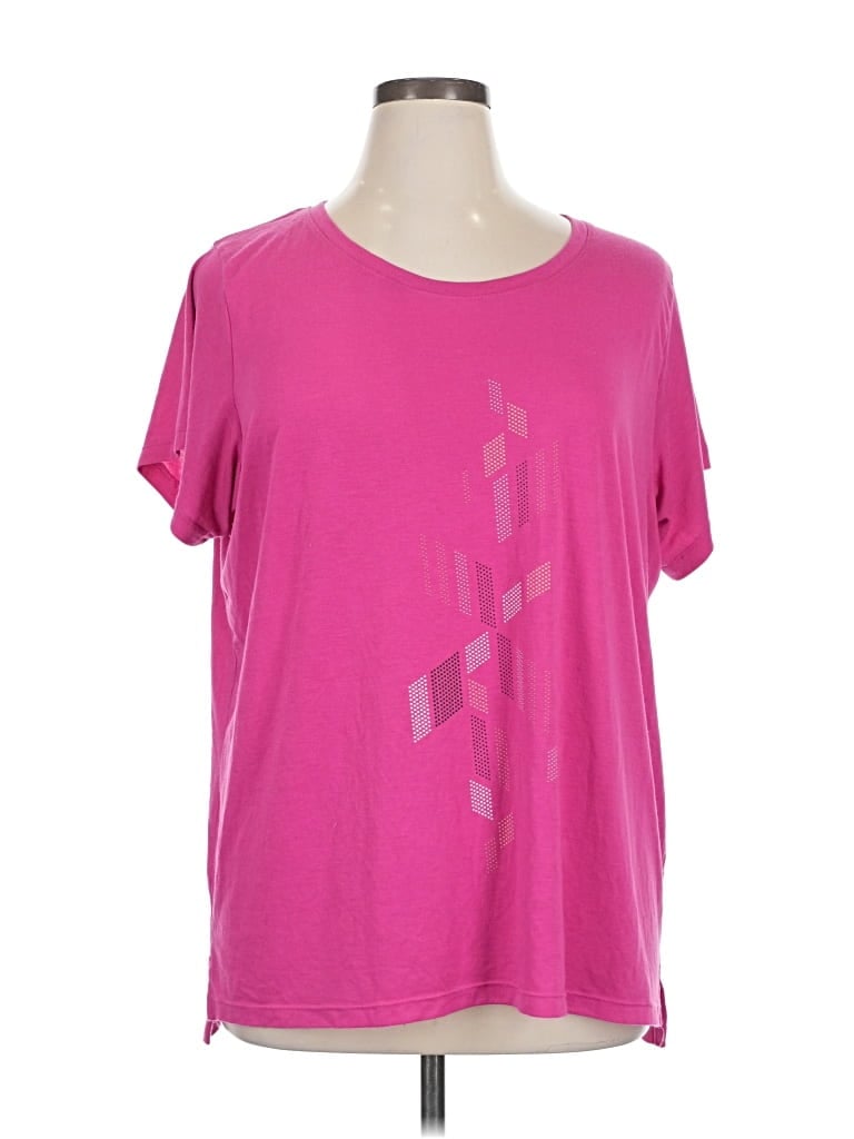 Pre-owned Xersion Active T-shirt In Pink