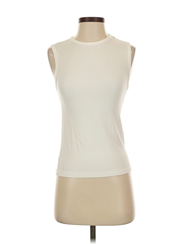 Pre-owned Set Sleeveless T-shirt In White