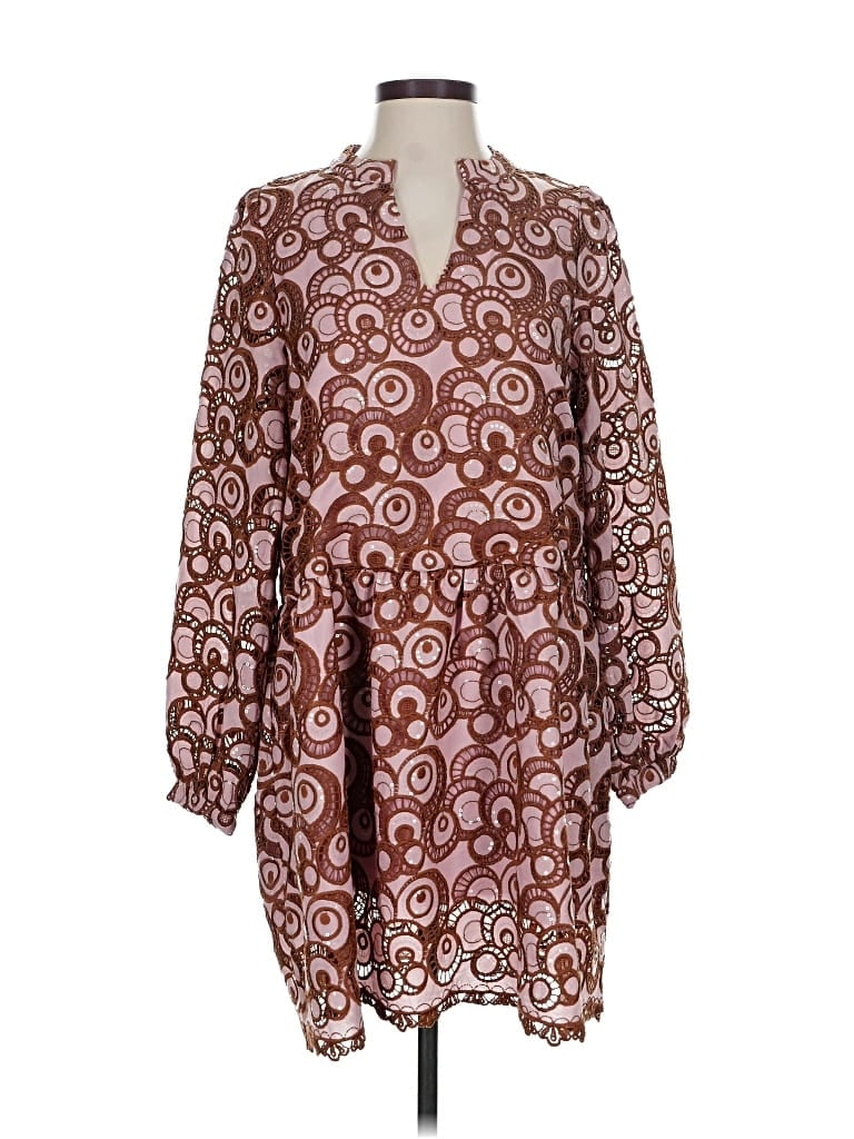 Pre-owned Impressions Casual Dress In Brown