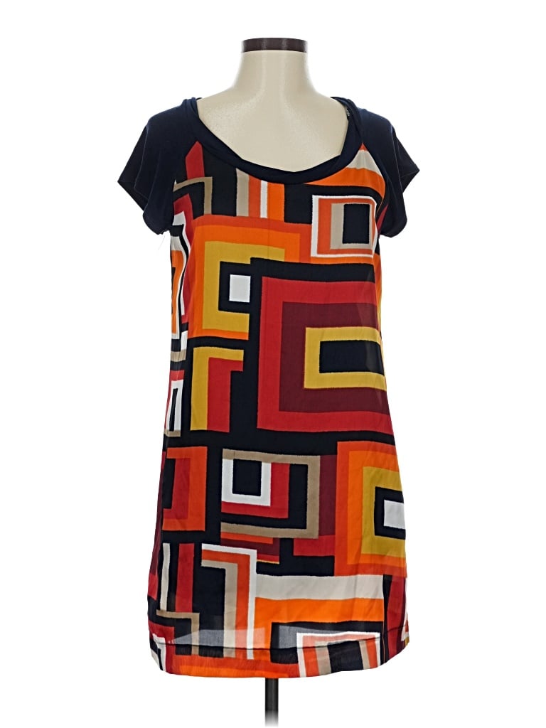 Pre-owned Bisou Bisou Casual Dress In Orange