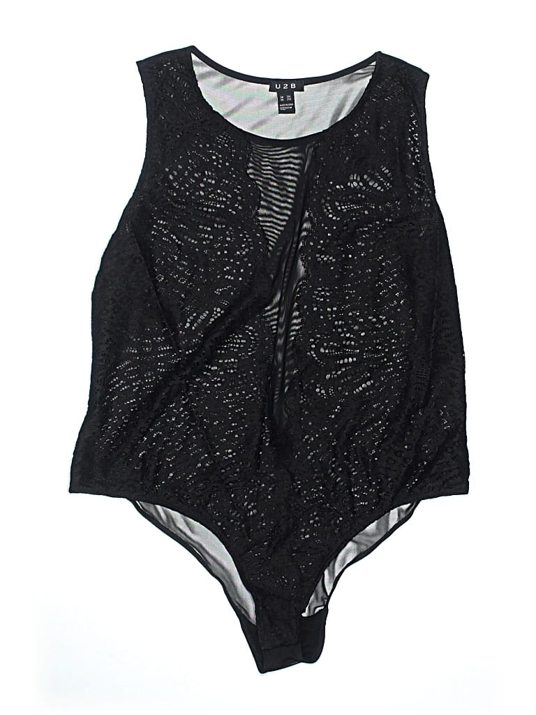 Pre-owned Assorted Brands Bodysuit In Black