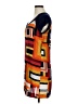 Bisou Bisou 100% Polyester Graphic Orange Casual Dress Size 6 - photo 5